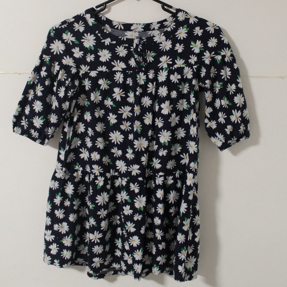 Old Navy Blue Floral Dress, Girls